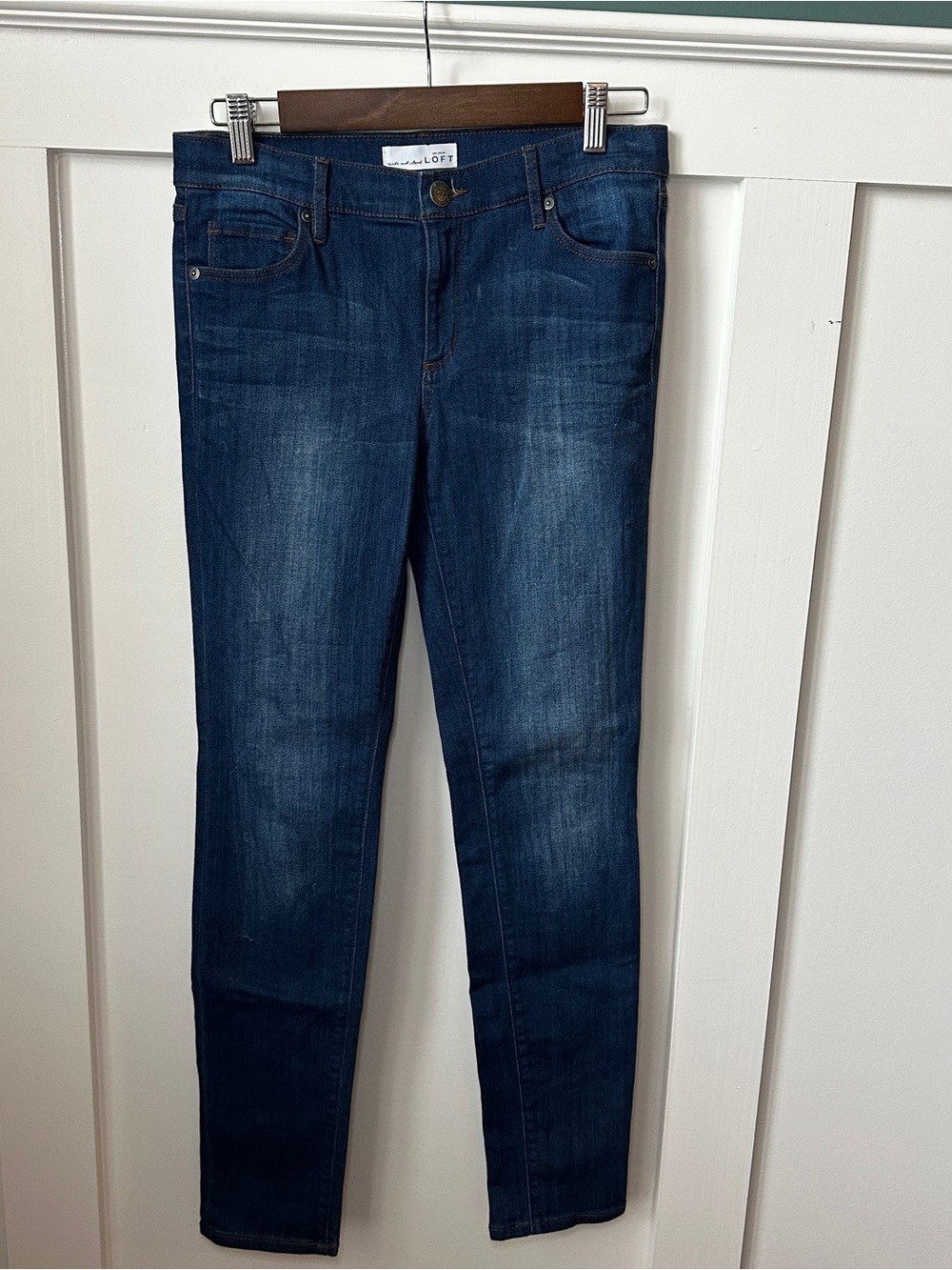 LOFT Dark Blue Skinny Jeans - Women's
